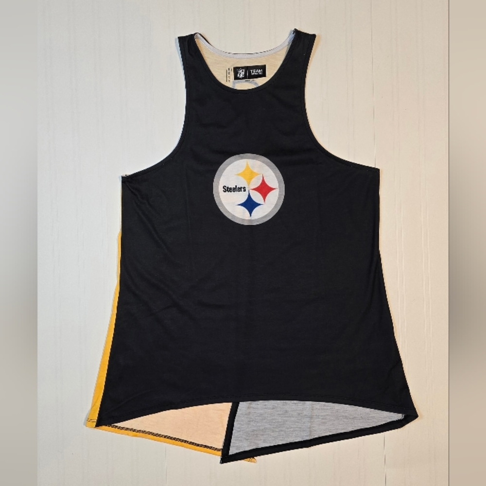 Pittsburgh Steelers open back Black Tank Top
